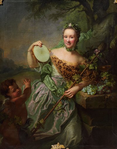 Portrait of Anna Regina von Olthoff as a Bacchante by Georg David Matthieu